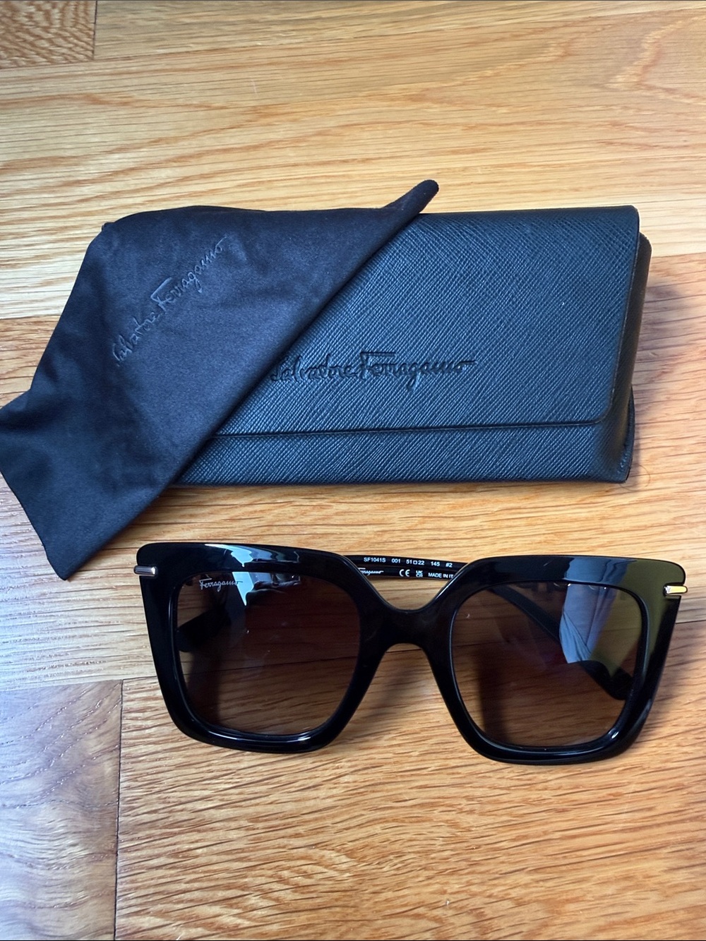 Salvatore Ferragamo Black sunglasses